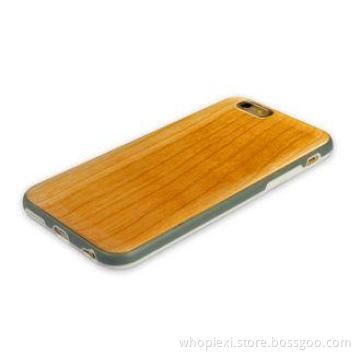 Natural Wooden Cell Phone Cases waterproof With TPU PC Shel
